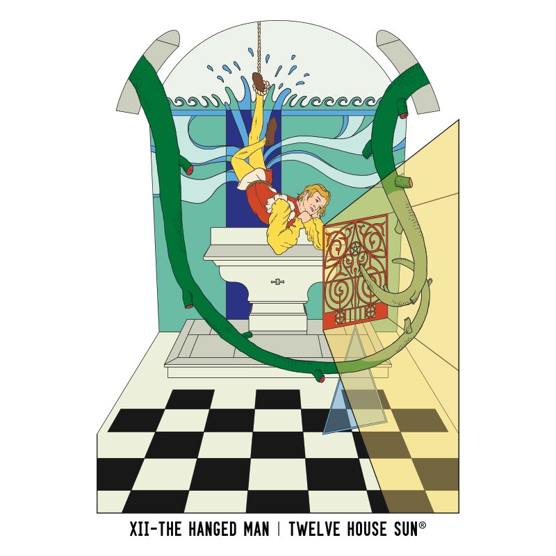 THE HANGED MAN T-shirt (front print) - Image 2