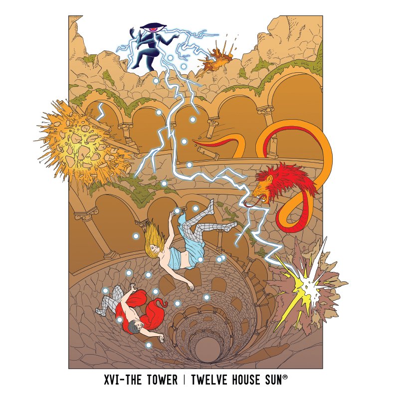 THE TOWER T-shirt (back print) - Image 2