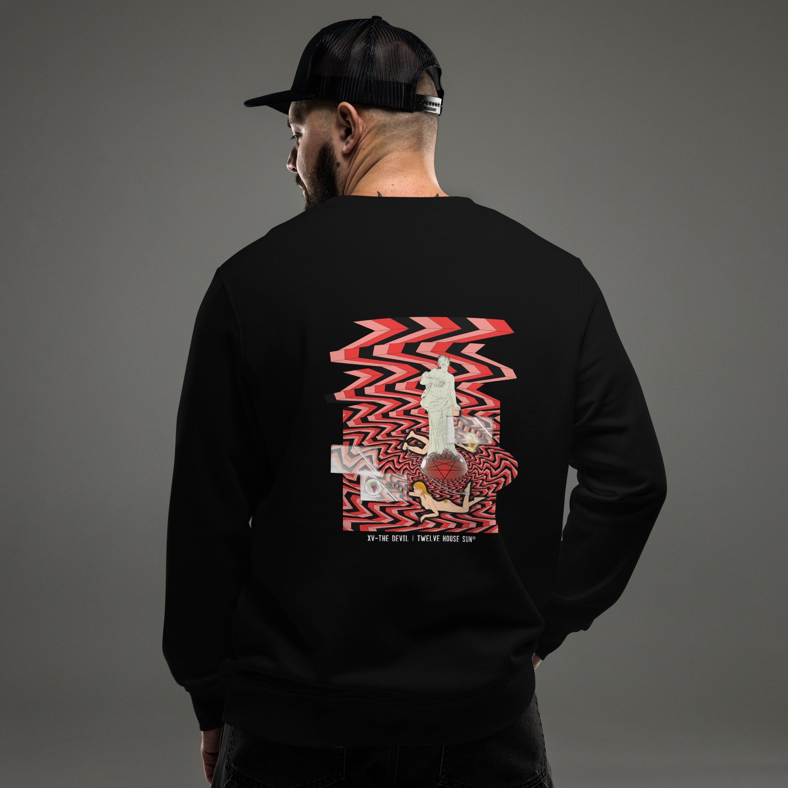 THE DEVIL Sweatshirt Design 1 (back print) - Image 3