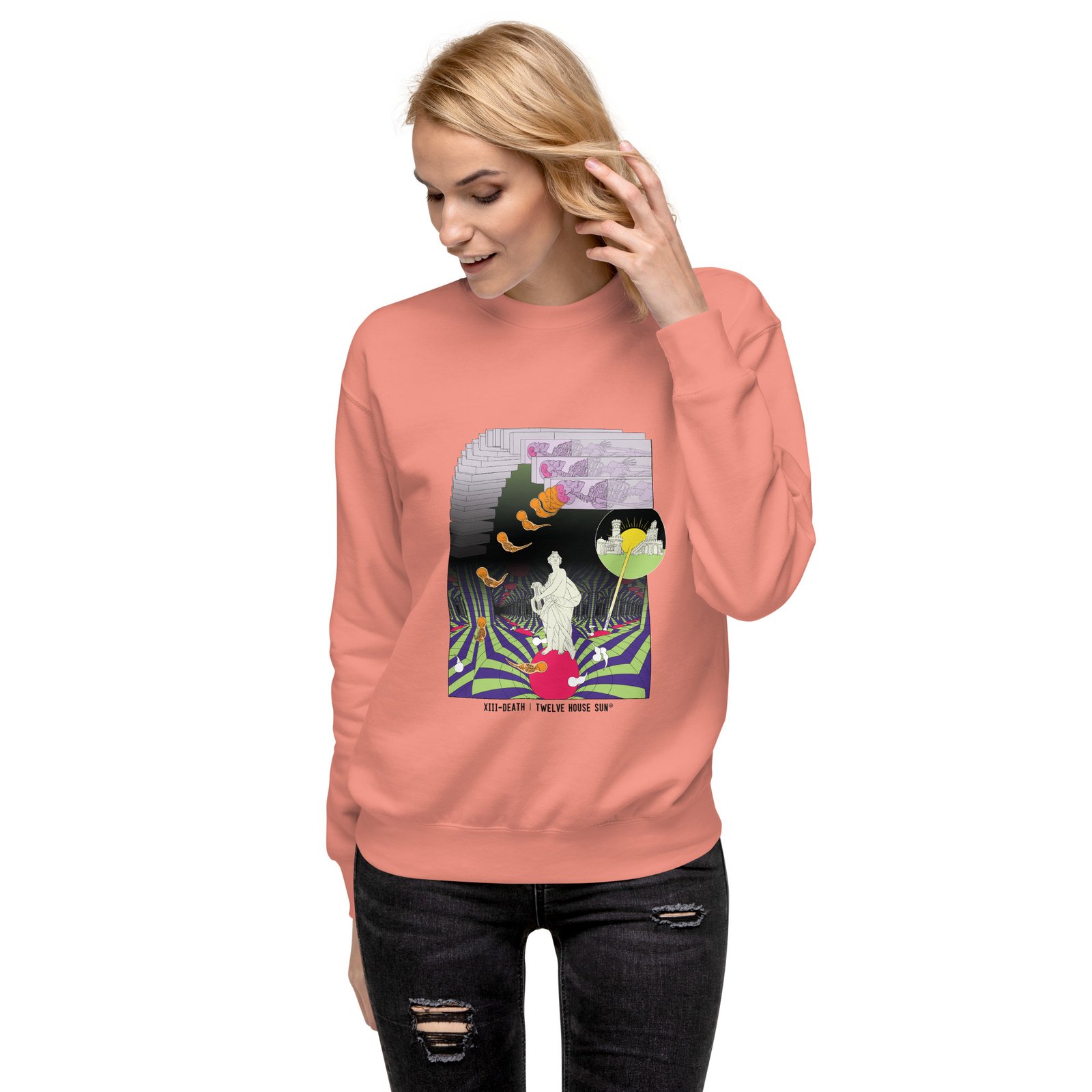 DEATH Sweatshirt Design 2 (front print) - Image 4