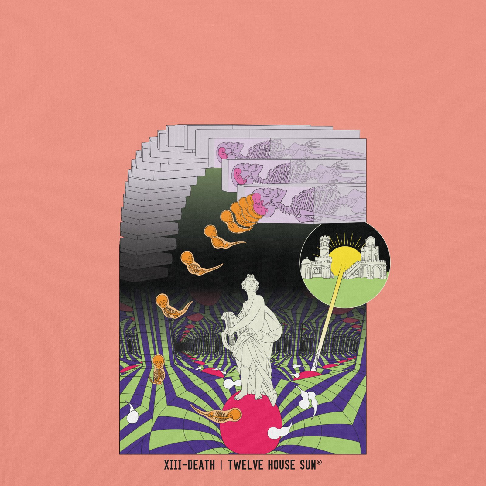 DEATH Sweatshirt Design 2 (front print) - Image 2