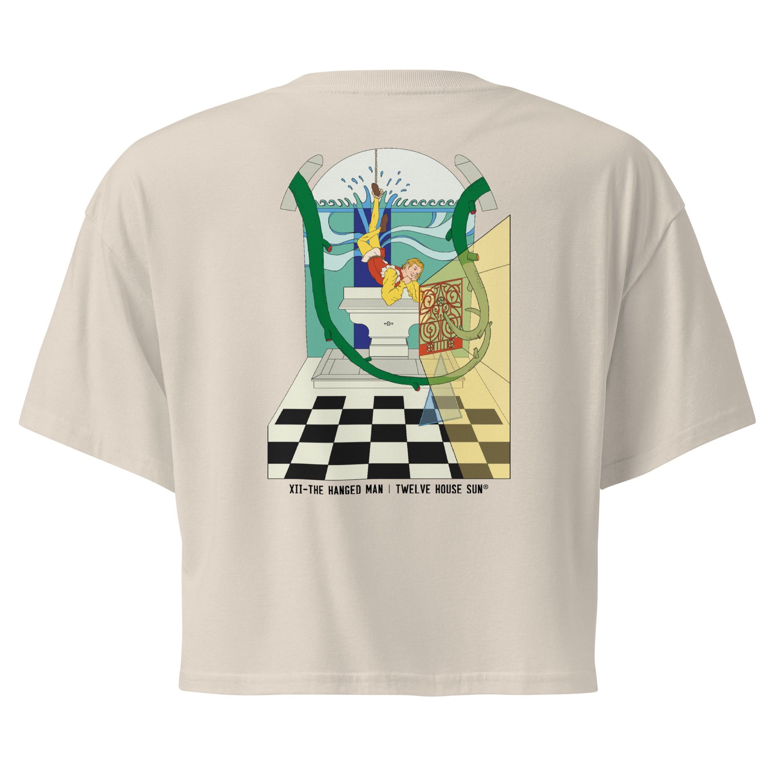THE HANGED MAN Crop Top (back print)