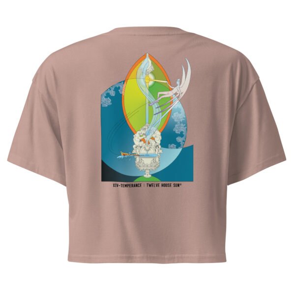 TEMPERANCE Crop Top (back print)