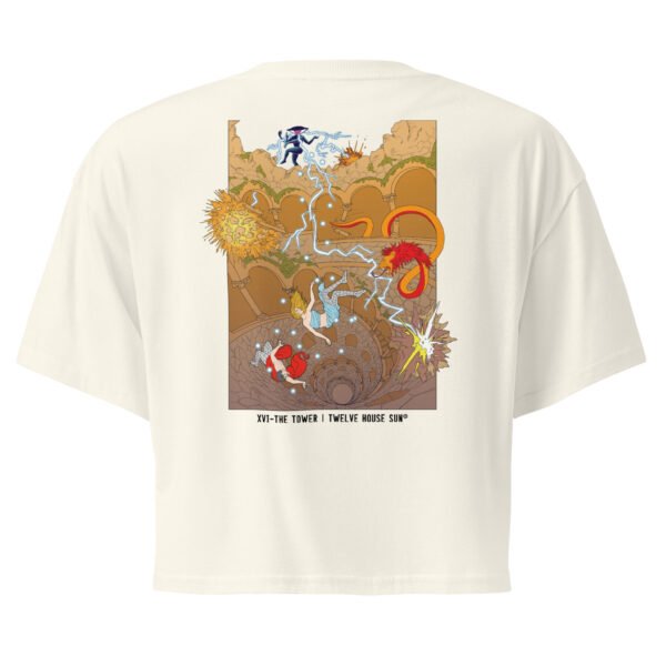 THE TOWER Crop Top (back print)